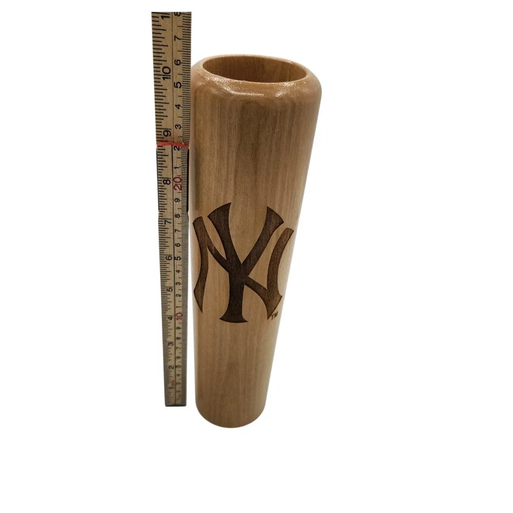 New York Yankees Dugout Mug Wooden Baseball Bat Wood Drink Cup MLB 10